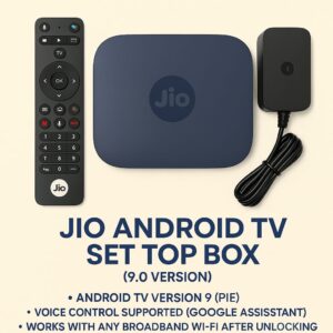 Jio Android Set Top Box – Smart 4K Android TV Box with Voice Remote & OTT Support