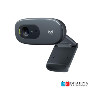Logitech HD 720p USB Webcam with Microphone for Online Classes and Office Meetings
